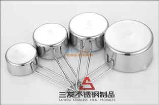 專業(yè)批發(fā) 4件套不銹鋼量杯套裝，江門三友不銹鋼制品廠模具精制